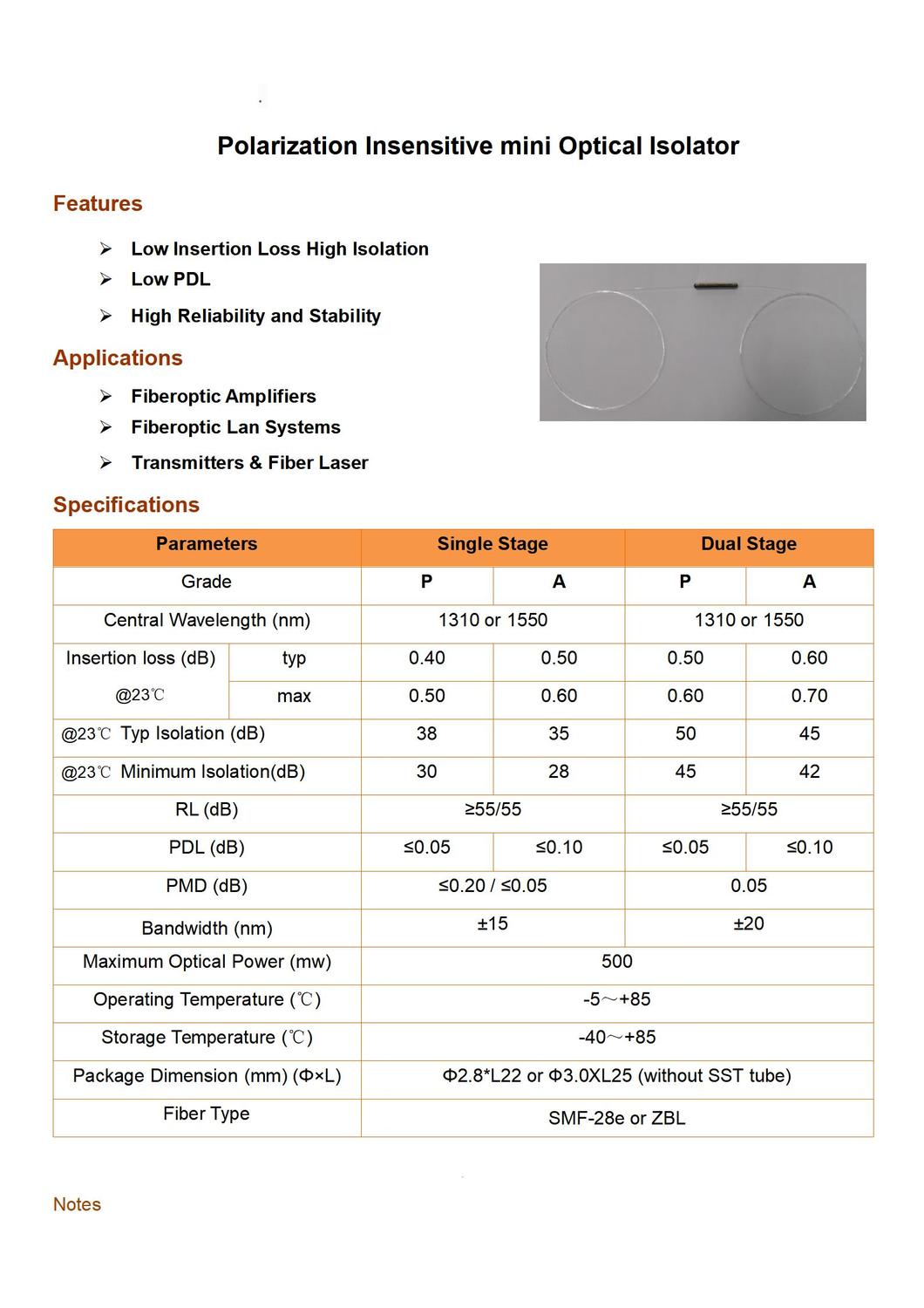 mini Isolator-鋼管單模隔離器 1550 雙極 尾纖1米 無連接頭 ，單價270_01(1).jpg