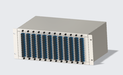 光纖144芯SC插卡式4U機(jī)箱外殼