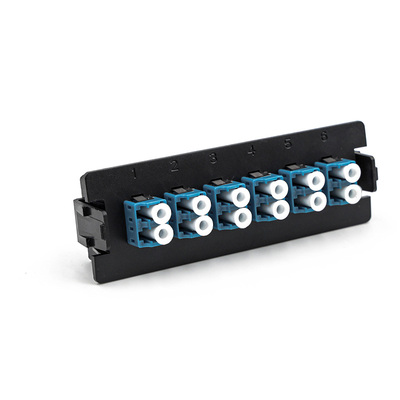 12芯LC光纤适配器面板条