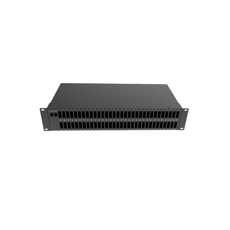 2分64 128芯LC双工波分耦合2U机架一体式
